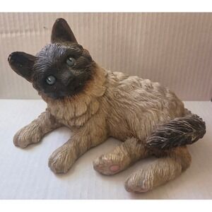 Unbranded Siamese Cat Figurine Small Brown Fair‎ Condition Made in China